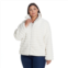 Plus Size Weathercast Grooved Faux Fur Jacket