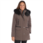Womens Fleet Street Faux-Fur Hooded Midweight Quilted Jacket