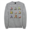 Nintendo Big & Tall Mario Kart Pixelated Character Grid Fleece Sweatshirt