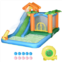 Outsunny 5-in-1 Inflatble Water Slide Kids Bounce House Summer Theme Jumping Castle Includes Slide Trampoline Pool Water Gun Climbing Wall with Carry Bag, Repair Patches and 450W A