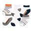 Yoga Sprout Baby Boy Socks, Orange Charcoal 6-Pack