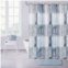Dainty Home 3D Printed Textured Waffle Weave Shower Curtain