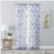 Ricardo Trading Whimsical Semi-sheer Floral Rod Pocket Curtain Panel