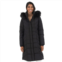 Womens Fleet Street Faux Fur Trimmed Hooded Long Puffer Coat