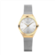 BERING Ultra Slim Womens Two-Tone Stainless Steel Milanese Strap Watch