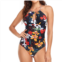 MISSKY Womens One Piece Swimsuit Tummy Control Bathing Suit Spaghetti Strap Swimwear