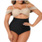 MISSKY Womens Off Shoulder Color Block One Piece Swimsuits Cutout Scallop Trim Swimwear