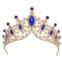 Unique Bargains Women Faux Crystal Princess Crowns Tiara Rhinestone Party