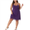 Agnes Orinda Womens Plus Size Nightgown V Neck Cami Adjustable Mesh Panel Hem Nightdress