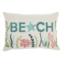 Mina Victory Lifestyle Towel Embroidered Beach Indoor Throw Pillow