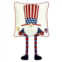 Americana White 3-D Patriotic Gnome Pillow
