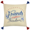 Americana Friends, Family, Freedom Throw Pillow