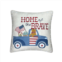 Americana Home of the Brave Truck Throw Pillow
