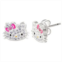 Sanrio Hello Kitty Enamel & Crystal Stud Earrings