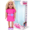Sophias Doll Chloe Blonde Vinyl Doll in Dress & Purple Satin Shoes