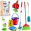 Play22 Kids Cleaning Set 12 Piece Includes Broom, Mop, Brush, Dust Pan, Duster, Sponge, Clothes and more