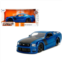 Carfaxo Diecast 2006 Ford Mustang GT Blue Metallic with Matt Black Hood and Stripes Series