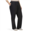 Plus Size Junoactive Ultraknit Cotton Stretch Full Fit Pull-on Pocketed Pants