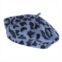 Angela & William Womens French Leopard Print Wool Beret Hat