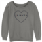 Juniors Friends Heart Logo Graphic Slouchy Terry Pullover