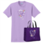 MCCC Sportswear Purple my Grandkids Make Me Smile Women Adult Shirt With Tote Handbag - Extra Large