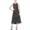 Alex & Eve womens mesh hi-low cocktail and party dress