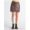 Dex faux leather mini skirt in rustic brown