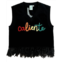 QUEEN OF SPARKLES caliente! feather tank in black