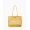 Clare V. womens sandy tote bag in yellow