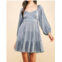 PINCH be dazzled dress in blue/grey