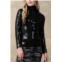 Current air anson sequin top in black