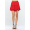 ADRIENNE ruffle skirt in red