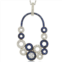 Suzy Levian multi-circle sapphire and diamond accent pendant in sterling silver