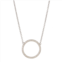 Adornia circular necklace silver