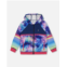 Deux par Deux full zip athletic hoodie multicolor tie-dye