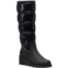 INC hiliah womens patent puffy knee-high boots
