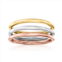 Ross-Simons 14kt tri-colored gold jewelry set: 3 polished bands