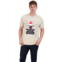 Denim & Flower mens santa pug crewneck graphic t-shirt