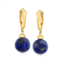 Canaria Fine Jewelry canaria 10-11mm lapis bead drop earrings in 10kt yellow gold
