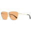 Ferragamo salvatore womens rectangular sunglasses sf240s 789 gold/green 63mm