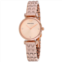 Armani womens rose gold dial watch