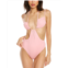 WeWoreWhat ruched cup tie one-piece