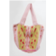 CASTELLANO maleiwa handmade tote bag in pink/red