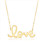 Canaria Fine Jewelry canaria italian 10kt yellow gold love necklace