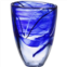 Kosta Boda contrast vase (blue)
