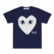 Comme Des Garcon navy heart t-shirt
