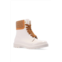 See By Chloe florrie lace up weather ankle rubber boots in chalk white