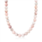 Ross-Simons 12mm pastel pink opal bead necklace with sterling silver