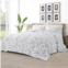 Ienjoy Home abstract garden light gray pattern comforter set down-alternative ultra soft microfiber bedding