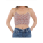 Angie womens cropped smocked tank top